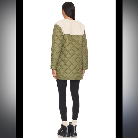 Central Park West Asher Puffer Jacket Olive Green Size XS - Picture 4 of 4